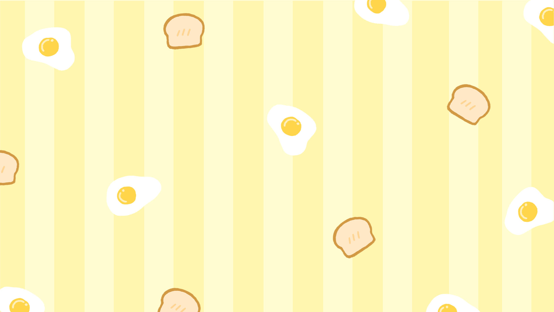 トーストと目玉焼きの背景（全８色）